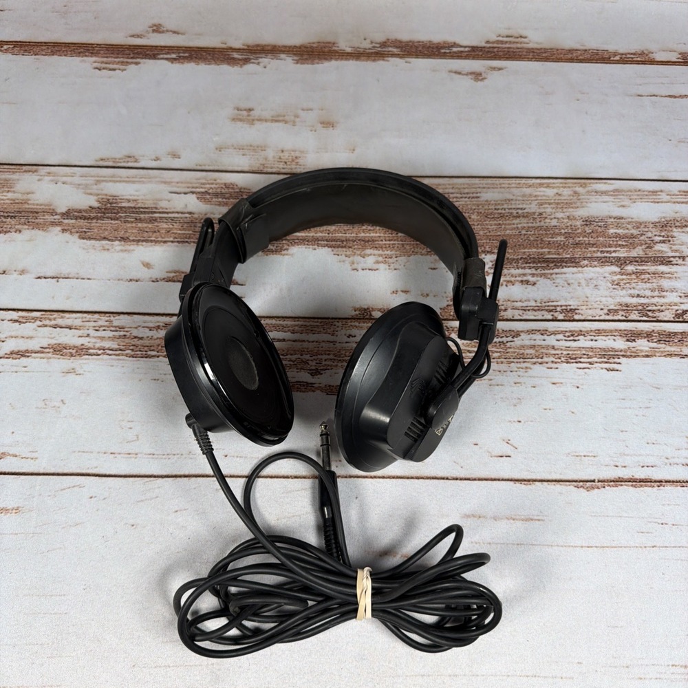 Vintage Fostex T20 Planar Magnetic Studio Headphones Tested No Ear Pads